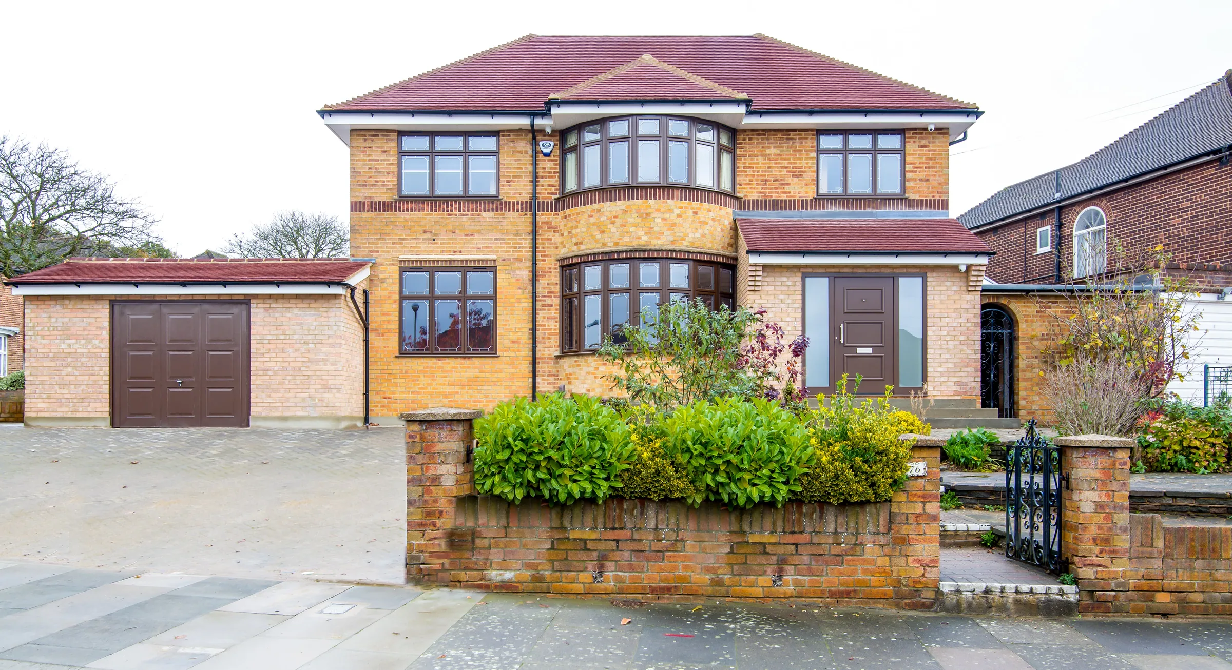 Front elevation of the Northiam Road new-build house